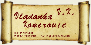 Vladanka Komerović vizit kartica
